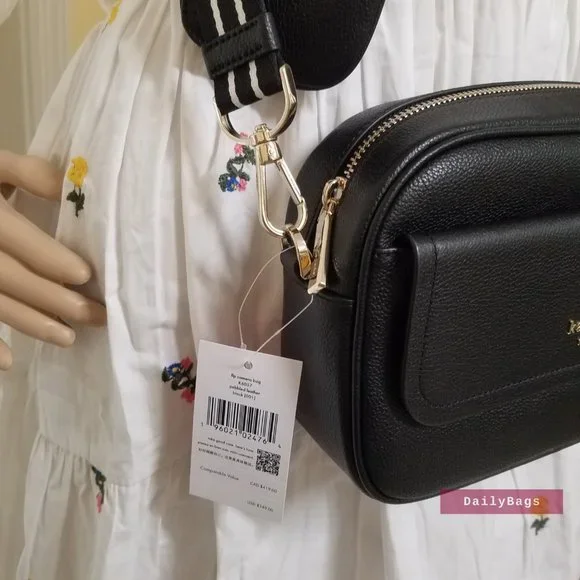 BEAUTIFUL PEBBLED LEATHER COIN PURSE ATTACHMENT ROSIE CAMERA FLAP KATE SPADE - Picture 2 of 8